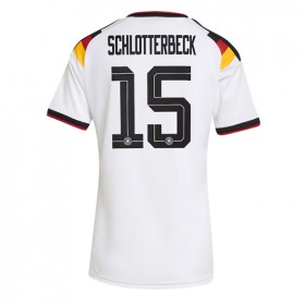 Tyskland Nico Schlotterbeck #15 Hemmakläder Dam VM 2026 Kortärmad